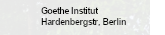 Goethe Institut, Berlin