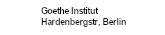 Goethe Institut, Berlin